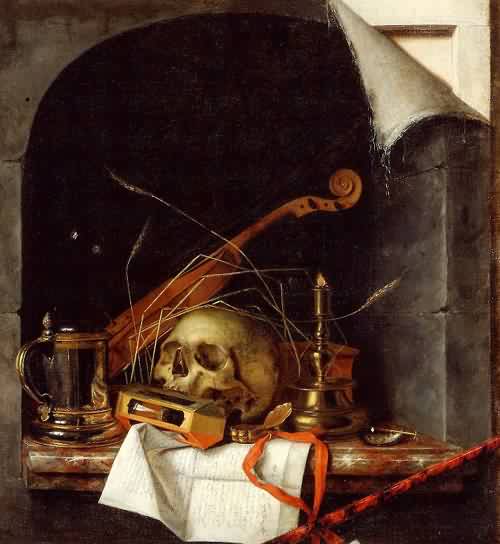 Vanitas Still Life, 1650, Cornelis Norbertus Gijsbrechts