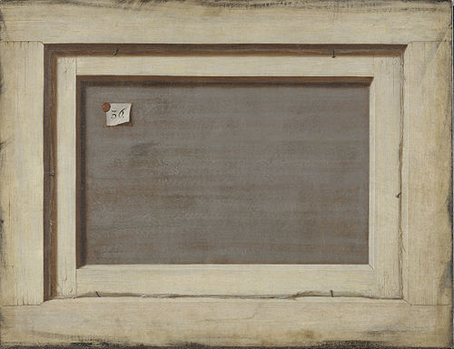 Trompe l'oeil. The reverse of a framed painting., 1670, Cornelis Norbertus Gijsbrechts