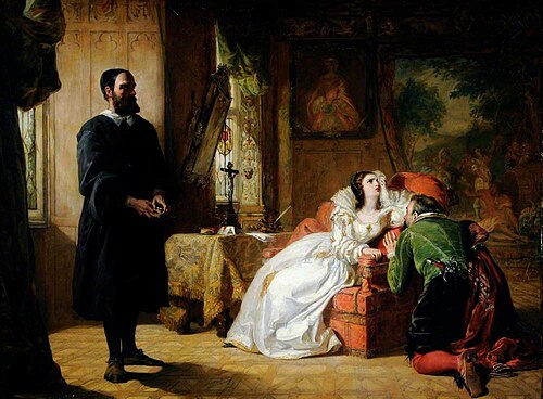 John Knox Reproving Mary, Queen of Scots, 1844, William Powell Frith