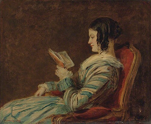 Isabelle Frith, Reading, 1845, William Powell Frith