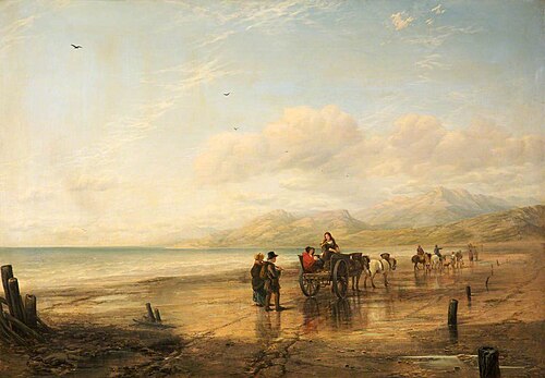Lancaster Sands, Lancashire, 1848, William Powell Frith