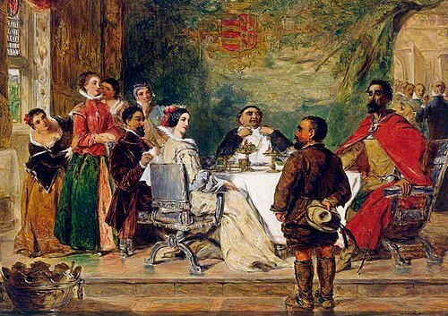 Sancho Panza Tells a Tale to the Duke and Duchess (from Cervantes' 'Don Quixote'), 1850, William Powell Frith