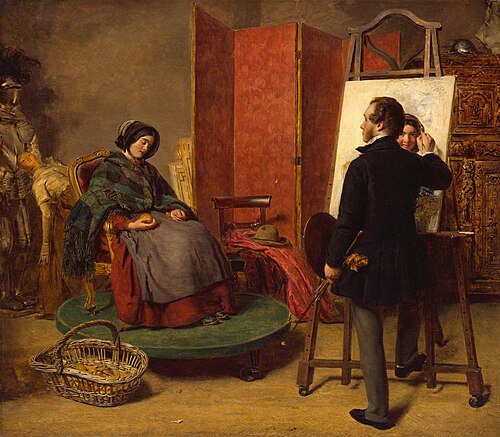 The Sleeping Model, 1853, William Powell Frith