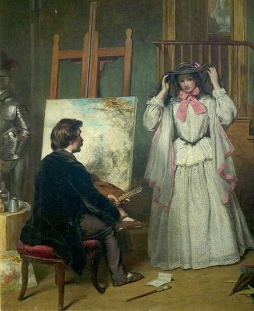 The Artist's Model, 1856, William Powell Frith
