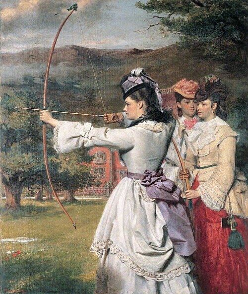 The Fair Toxophilites (English Archers, Nineteenth Century), 1872, William Powell Frith