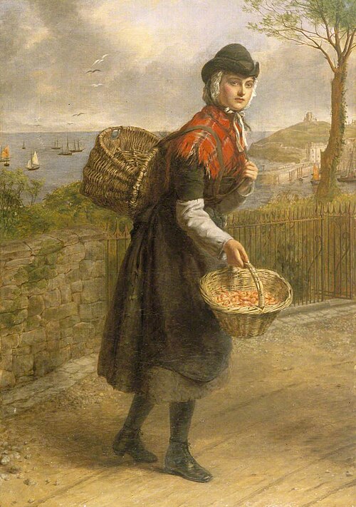 A Tenby Prawn Seller, 1880, William Powell Frith