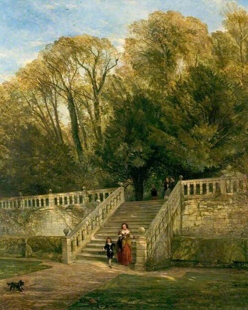 Haddon Hall Steps, Derbyshire, , William Powell Frith