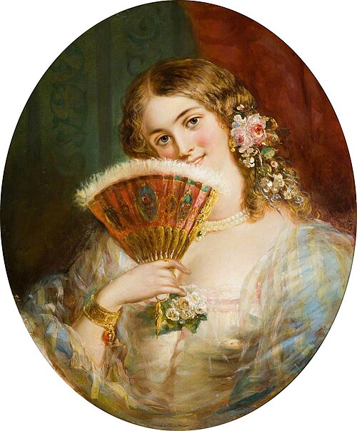 Portrait of a Lady with a Fan, 1890, William Powell Frith