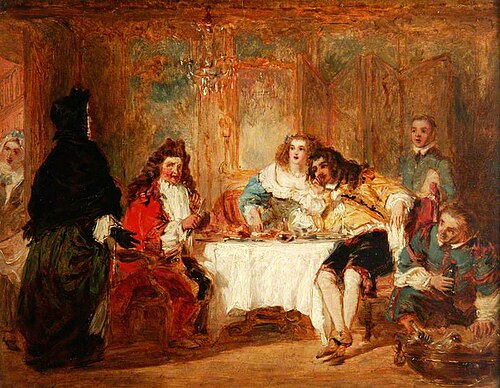 Mme Jourdain Discovers Her Husband at the Dinner Which He Gave to the Belle Marquise and the Count D, , William Powell Frith