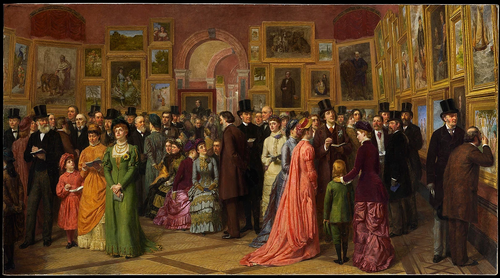Vernissage à l'Académie royale, 1883, William Powell Frith