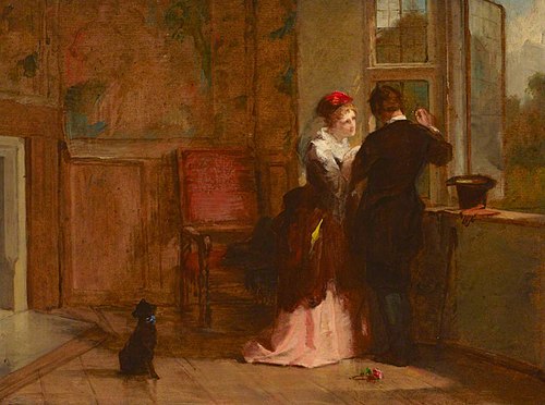 Lovers' Meeting in an Interior of Haddon Hall, 1874, William Powell Frith