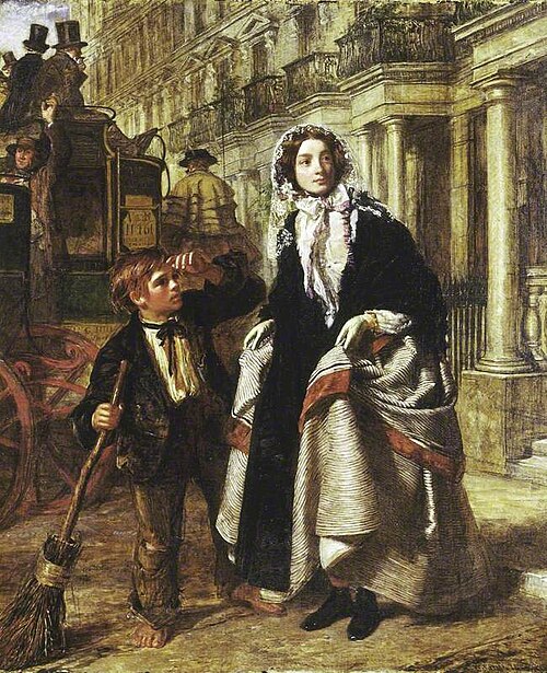 Le balayeur mendiant, 1858, William Powell Frith