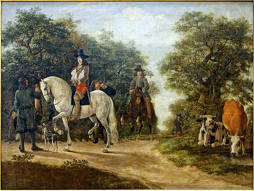 Gentilhomme à la chasse, 1650, Govert Dircksz Camphuysen