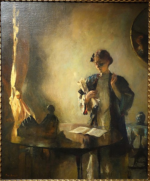 Figure In A Room, 1912, Frank Weston Benson