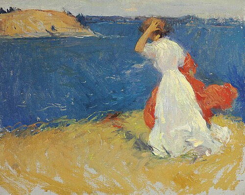 Girl on the Headland, 1906, Frank Weston Benson