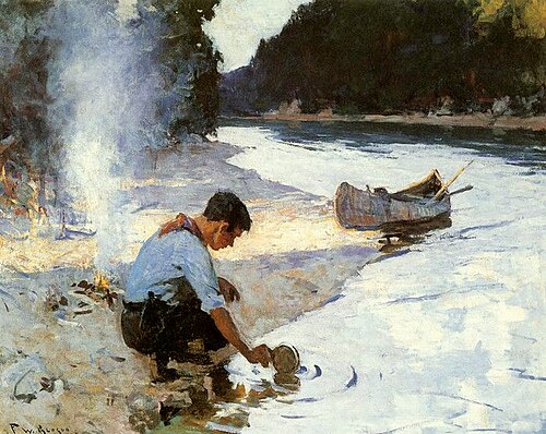 Camp, 1921, Frank Weston Benson