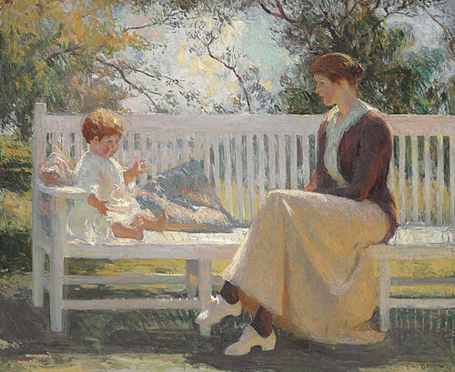 Eleanor and Benny, 1916, Frank Weston Benson