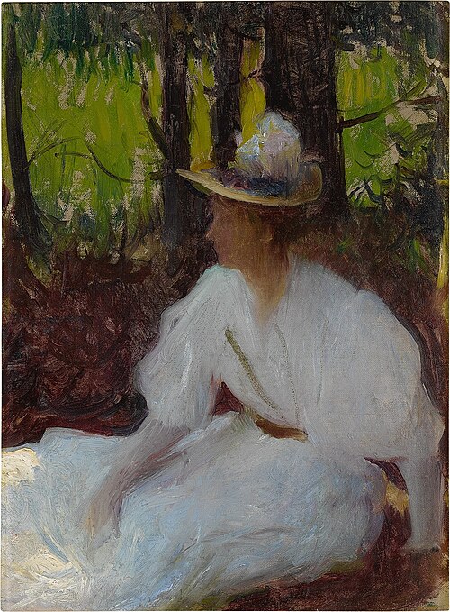 Ellen in the Woods, 1902, Frank Weston Benson