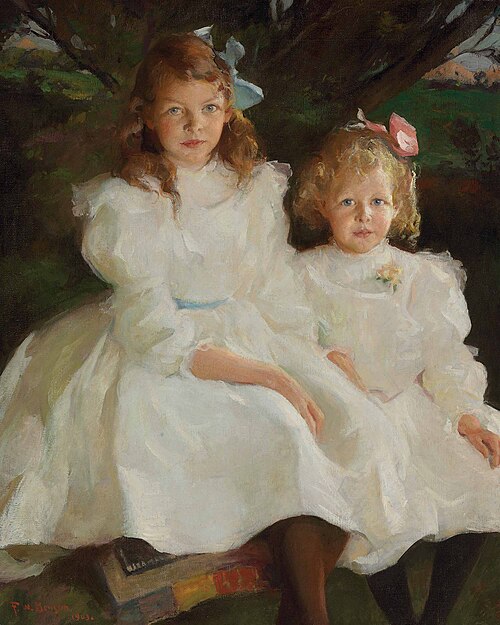 Two Little Girls, 1903, Frank Weston Benson
