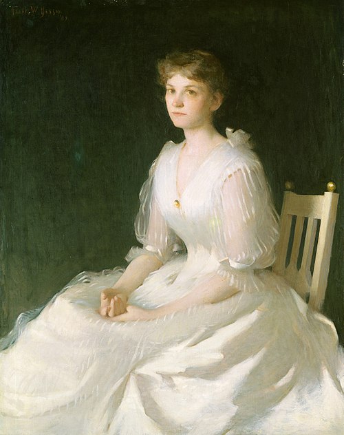 Portrait in White, 1889, Frank Weston Benson