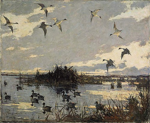 Pintails Decoyed, 1921, Frank Weston Benson