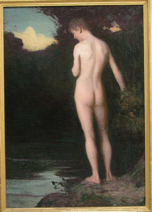 The Bather, 1897, Frank Weston Benson