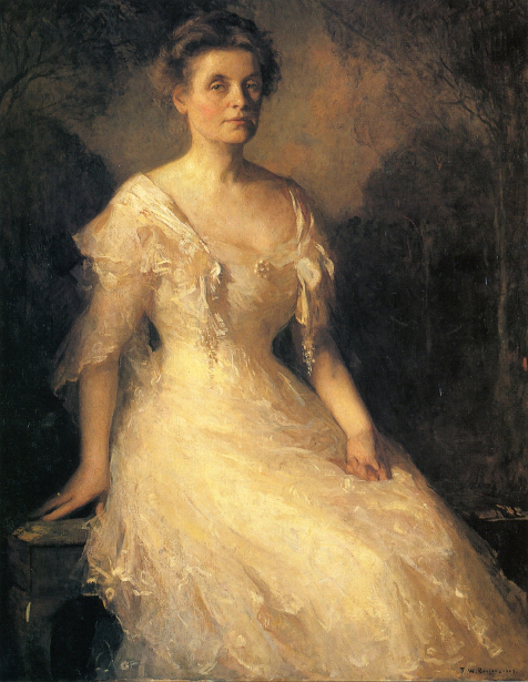 Edith Perley, Mrs. Lincoln N. Kinnicutt, 1909, Frank Weston Benson