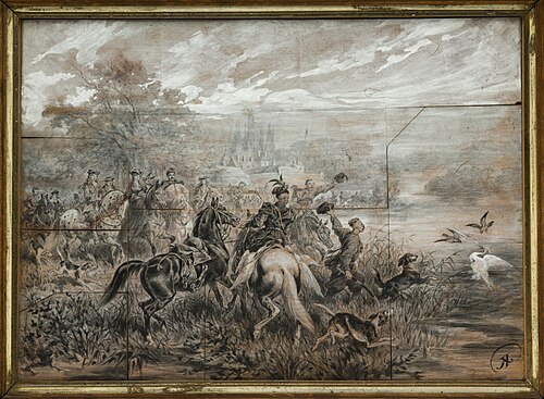 Heron Hunting, 1879, Juliusz Kossak