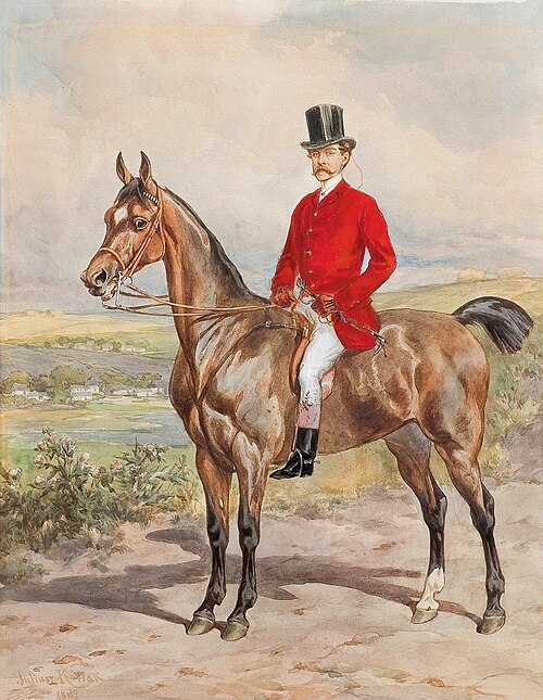 Portret Wilhelma Siemieńskiego-Lewickiego., 1889, Juliusz Kossak