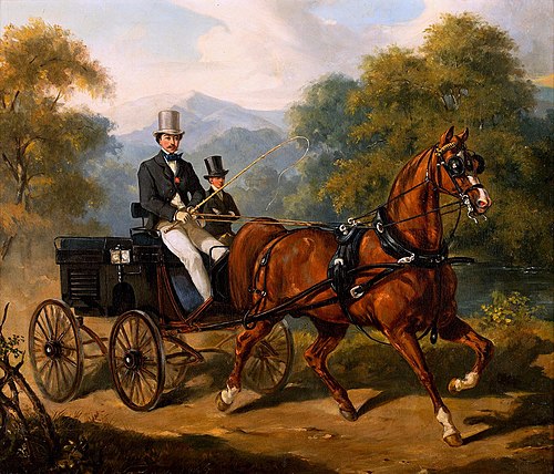 Przejażdżka powozem, 1852, Juliusz Kossak