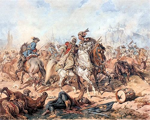Bitwa pod Parkanami (obraz Juliusza Kossaka), 1883, Juliusz Kossak