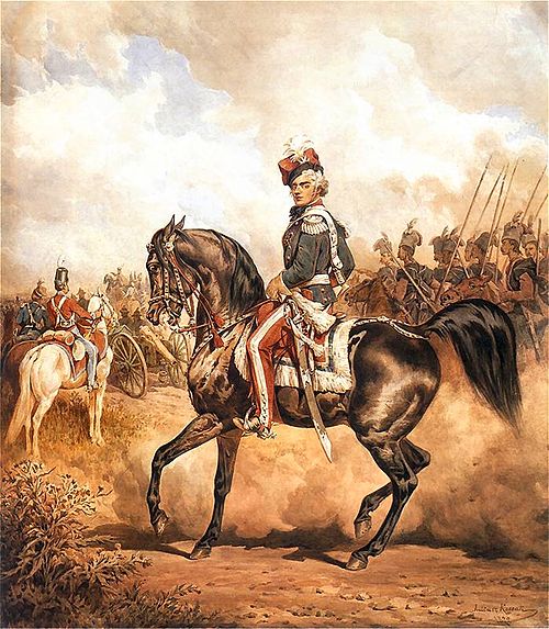 Eustachy Erazm Sanguszko w mundurze kawalerii narodowej (obraz Juliusza Kossaka), 1871, Juliusz Kossak