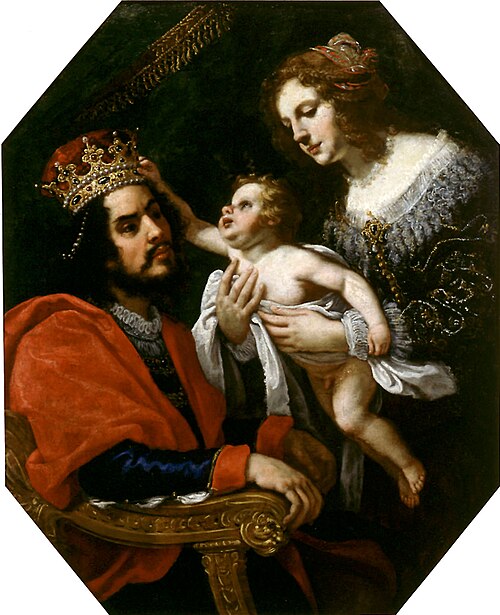 Pharao's daughter presents Moses, , Jacopo Vignali