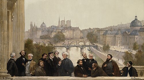 Le panorama du siècle : Dupré, Rousseau, Isabey, Millet, Couture, Daubigny, Diaz, Corot, Troyon, Fro, 1889, Henri Gervex