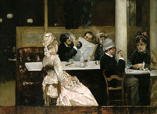 Café Scene in Paris, 1877, Henri Gervex