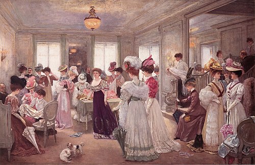Cinq Heures Chez Paquin., 1906, Henri Gervex