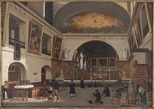 Intérieur de l'église Saint-Jean-Saint-François, 1829, Giuseppe Canella