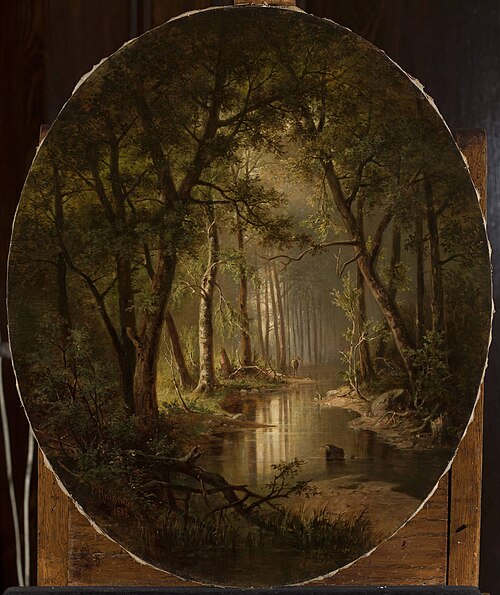 Stream in the forest, 1880, Franciszek Ruśkiewicz