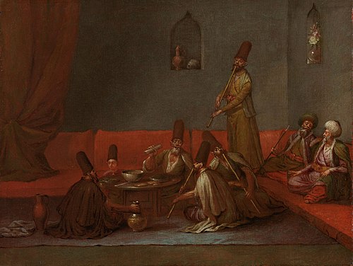 Dervishes Sharing a Meal, 1728, Jean-Baptiste van Mour