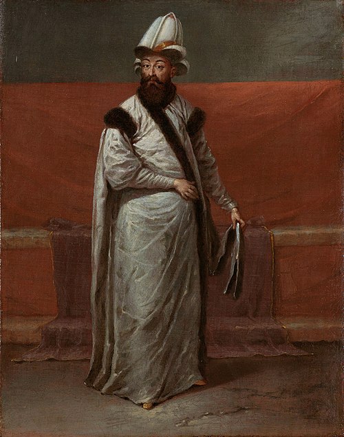 Grand Vizier Nevşehirli Damat Ĭbrahim Pasa, 1728, Jean-Baptiste van Mour