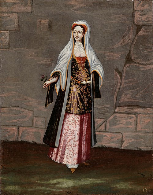 Woman from the Island of Mykonos, 1718, Jean-Baptiste van Mour