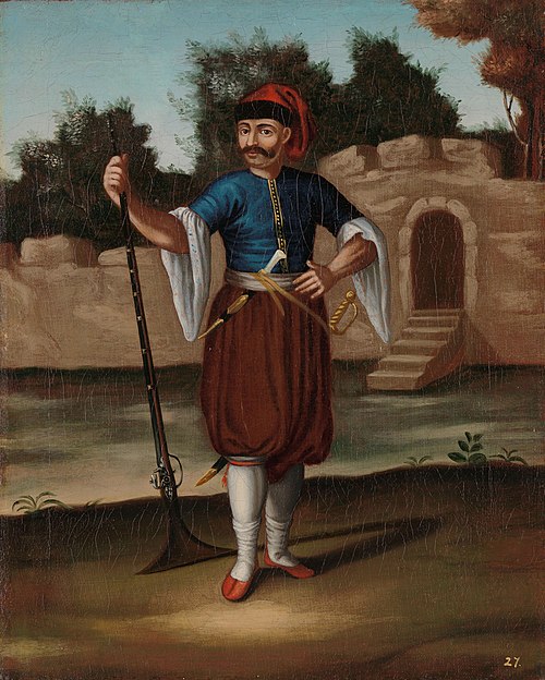 Albanian Soldier, 1718, Jean Baptiste Vanmour