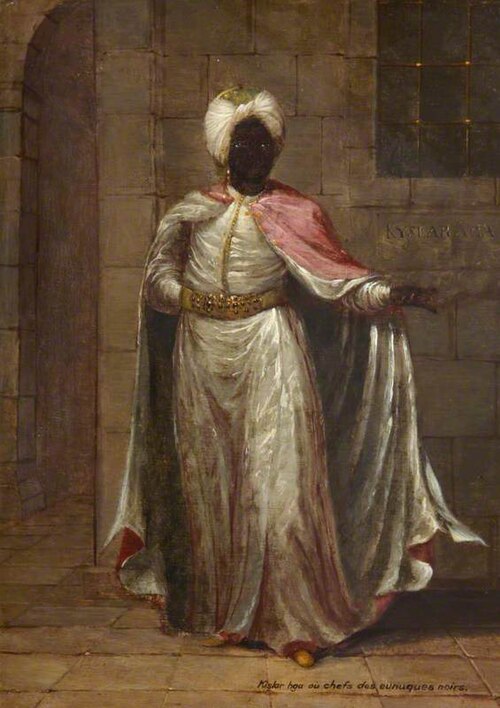 Kislar hga ou chefs des ennuques noirs, 1750, Jean-Baptiste van Mour