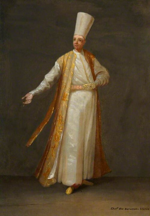 Chef des eunuques blancs, 1750, Jean Baptiste Vanmour