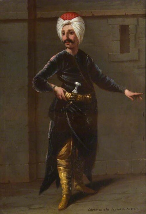 Chatir ou valet de pied du Grand Visir, 1750, Jean Baptiste Vanmour