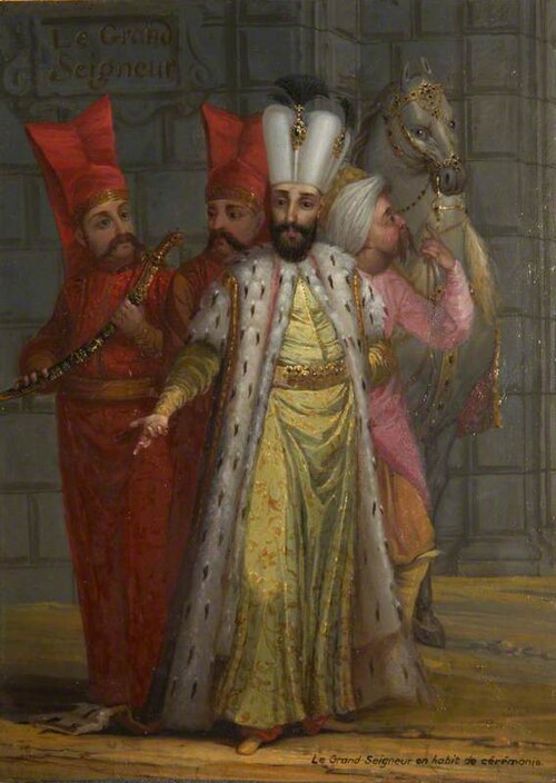 Le Grand Seigneur en habit de ceremonie, 1750, Jean Baptiste Vanmour