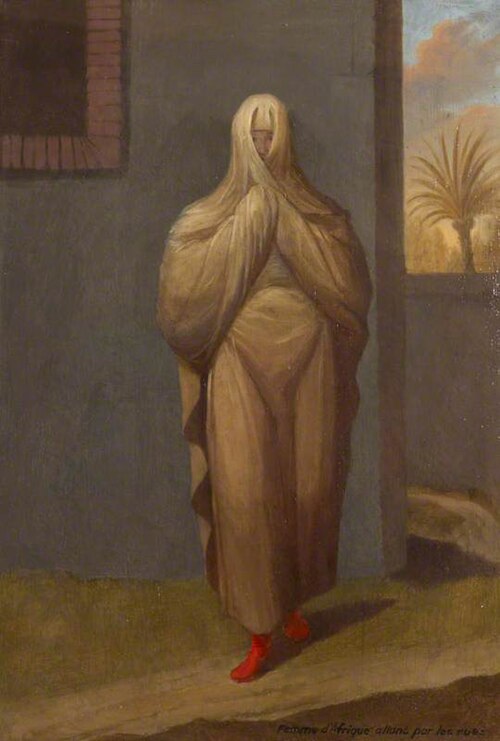 Femme d’Afrique allant par les rues, 1750, Jean Baptiste Vanmour