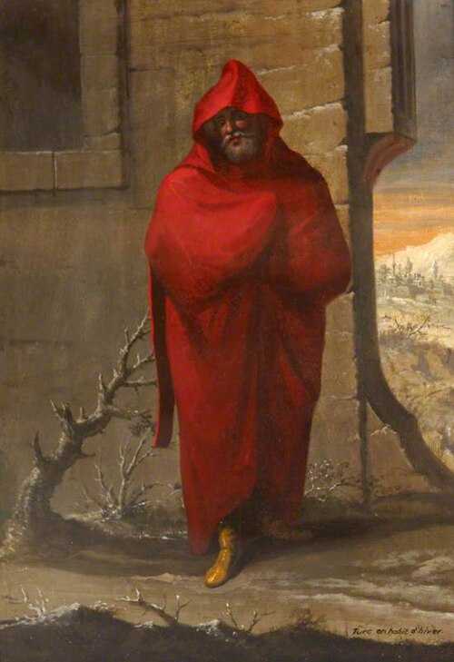Turc en habit d'hiver, 1750, Jean Baptiste Vanmour