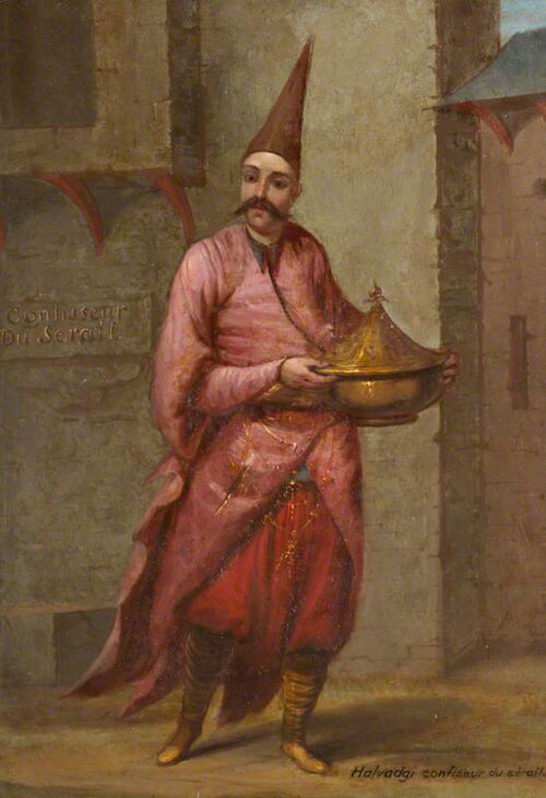 Halvadgi confiseur du serail, 1750, Jean Baptiste Vanmour