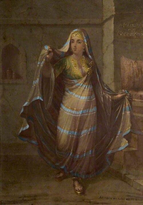 Africaine en habit de ceremonie, 1750, Jean Baptiste Vanmour